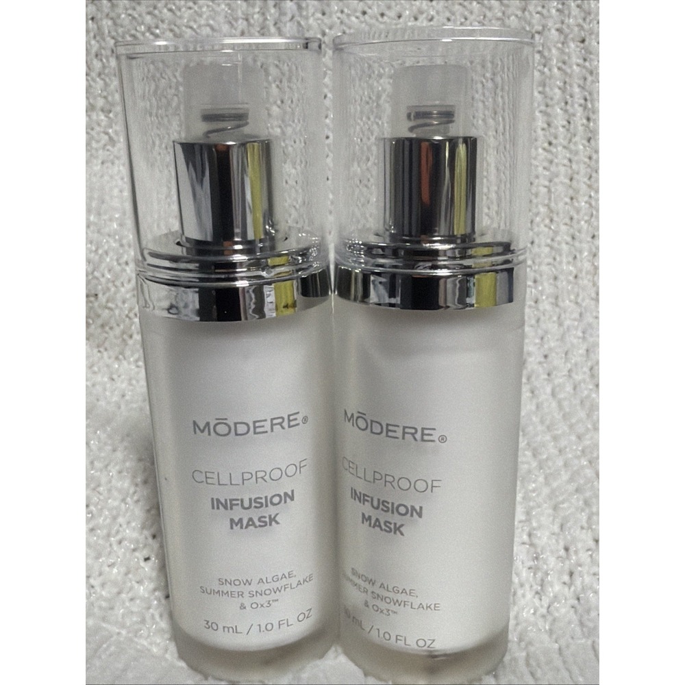 (2) Modere CellProof Infusion Mask 30mL 1oz, New No Box See Description